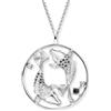 Engelsrufer Collana Yin Yang Pesci da donna in argento sterling 925 - Zirconia - Chiusura a moschettone - Lunghezza: 42 + 4 + 4 cm, 50 cm, Argento sterling, Zirconia cubica
