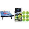 Donic-Schildkröt Mini Tavolo da Ping Ping, com 2 Racchette e 1 Pallina, Pieghevole in una Valigetta, 838576 & DONIC SCHILDKRÖT Glow In The Dark Poly Palla Keine Farbe One Size