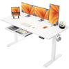 ErGear Scrivania Regolabile in Altezza da Ufficio, 160x80 cm, Bianca
