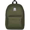 Invicta Zaino Monoscomparto Ollie Solid, Verde, Tasca Porta Borraccia, Tasca per PC 14, Zaino Scuola, Ragazza e Ragazzo