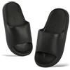 H HANSEL HOME Infradito da Donna Antiscivolo e Comode, Pantofole da Casa, Ciabatte Donna da Mare, Sandali Ciabatta per Estate, Spiaggia, Piscina e Bagno - Nero,36/37