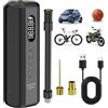 Tccbac Compressore Aria Portatile Auto Pompa per Bbicicletta 150PSI Gonfiatore Elettrico per Mini Auto,Moto,Bici,Palle,Luce LED Integrata,5 modalità di Gonfiaggio