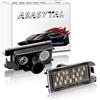 Asasytal Luce a piastra numero LED, Puro SMD Bianco Pieno Luce Della Piastra Numerica Posteriore a LED 12V Compatibile con levante Fiat 500C Dod-Ge VIP-ER, 2 Pezzi