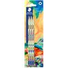 STAEDTLER 170BK3E2-2 - Matita esagonale, facile da cancellare e temperare, con 3 matite in HB, 170BK3E2-2