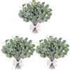 JAONLD Eucalipto Artificiale 18 Pezzi Eucalipto Essiccato Rami Decorativi Foglie di Artificiali Rami di Seta Sintetica, Foglie Verdi per Matrimoni, Feste e Decorazioni