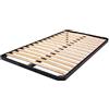 DOLCI SOGNI Rete Una Piazza e Mezza Senza Piedi, Rete da Incasso, Rete 120X200 per Letto una Piazza e Mezza, 100% Made in Italy, Rete a Doghe in Legno con Struttura Letto 120x200 in Ferro