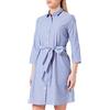 JDY ONLY JdY Jdyhall Abito Camicia 3/4 Wvn Noos Vestito, Wedgewood/Strisce: Bianco, 48 Donna