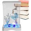 Generic Acquario Betta - Acquario Betta | Acquario Betta 4K HD - Avviatore Per Acquario Con Luce LED, Vasca Per Pesci Ornamentale, Acquario Per Cucina, Studio, Soggiorno, Camera Da Letto