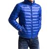 DAIHAN Scintillante Piumino Imbottito da Uomo Stand-Collare Leggero Giacca Trapuntata Invernale Corta Taglia Grossa Piumino Parka Cappotto Blu Zaffiro XL