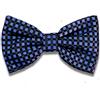 Remo Sartori - Papillon Uomo In Seta A Quadretti Blu E Nero Modello Classico, Made In Italy