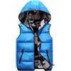 Generico Smanicato con Cappuccio Bambina Maglietta Righe Bambina Gilet Pelliccia Neonata Compleanno Bimbo Vestito Giubbino Intero Neonato Giubbino Bambino 5 Anni Piumino Smanicato Bambina 10 Anni