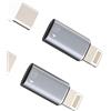 Kefiany OTG auricolare Adattatore USB C Femmina A Lightning Maschio(Set di 2)Tipo C Veloce Caricabatterie Cavo Per IPhone 14 Pro Chiave Macchina Fotografica File Certificato Per Apple MFI Per IPad Audio Presa