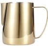 Tomotato Brocca per Schiuma di Latte in Acciaio Inossidabile Oro, Bricco Latte Schiumatore Schiuma Brocca Tazza per Cappuccino, Espresso, Latte Art Milk Frother Jug(600 ml)