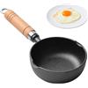 DASIAUTOEM Mini padella antiaderente, Ø 11 cm, piccola padella, padella antiaderente per uova al forno, resistente al calore, antiaderente, portatile, per campeggio, cucina, piano cottura a induzione