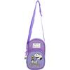 CYPBRANDS Marchi CyP: Snoopy, Mini Bag, Borsa da ragazza, Borsa da donna, Borsa per cellulare, Colore viola, Prodotto ufficiale