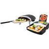 Casdon Ooni Pizza Oven & Topping Station Deluxe Set | Forno per pizza giocattolo e set per condimenti per bambini dai 3 anni in su | Con luce con effetto fiamma reale!