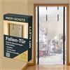 Green Home Pellicola antipolvere per porta di costruzione con chiusura lampo, pellicola in polietilene, 1,20 x 2,20 m, con nastro biadesivo e chiusura adesiva
