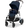 CYBEX Passeggino Gold e-GAZELLE S, dalla nascita a circa 4 anni, max. 22 kg (modalità singola) / 2x 22 kg (modalità duo), sistema all-in-1 con azionamento elettrico e 20+ configurazioni, Ocean Blue
