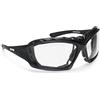 Bertoni Occhiali Fotocromatici Sportivi Antivento Avvolgenti per Moto Sci Skydiving Sport Estremi - Aste ed Elastico intercambiabili (Lenti Fotocromatiche)