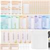 REJOECE Money Binder，48 Fogli A6 Insieme Della Sfida 12 tipi Risparmia Il Denaro Challenge Del Risparmio，Budget Binder，Agenda Risparmio 1€ | 2€ | 5€ | 10€ | 20€ | 50€ | 52 Settimane | 100 Giorni