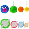 KNEWMART Pom Pom Maker, 4 taglie Fluff Ball Weaver Needle PomPom Maker Set-Fai da te Pompoms Artigianato Doll Making Kit-Filato di lana maglia Set di attrezzi per artigianato Pom-pom Maker
