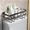 Zstar Scaffale per WC sopra il WC, organizer da bagno, in metallo, porta carta igienica, per bagno, 34 x 15 x 16 cm