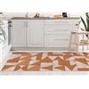 VINILIKO, Tappeto in vinile stampato PVC antiscivolo per cucina soggiorno lavabile 50 x 100 cm