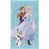 OMYDREAM Disney Frozen 2 Azur Asciugamano da Bagno 70 x 120 cm | Velluto e Riccio 100% Cotone | Oeko-Tex | Stampa Bambina Frozen Elsa Anna Olaf | Blu