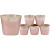 Creatable, 23727 Serie Grespresso, Lungo Set 6 pezzi, Gres, Rosé