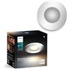 Philips Hue Adore White Ambiance, Faretto Smart da Bagno, Bluetooth, 5.5W, Alluminio, Telecomando Dimmer Switch incluso