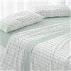 Burrito Blanco | Completo lenzuola | Letto da 105 cm. (+misure disponibili) | Design 139 | Colore menta (105 x 190/200 cm)