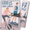 AFIE 69-1024 Cardio Training Bici sportiva sportiva sportiva con segnalibro/righello da 15 cm in carta e busta bianca, formato 12 x 17,5 cm, regalo di compleanno o festa, made in France