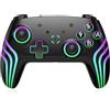 Hauibela Switch Controller, luci RGB variabili, controller Switch Pro con sveglia/joystick precisi/giroscopio a 6 assi/Double Shock/Turbo, controller wireless per console Switch/Lite/OLED