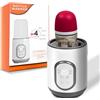 Gevvnss 8 in 1 Scaldabiberon e Sterilizzatore Biberon,Scaldabiberon per Biberon Elettrico con Display LCD,Touchscreen Termostato Intelligente e Spegnimento Automatico(Bianco)