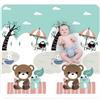 CHLOENCE - Tappeto Gioco Bambini 200x180 Pieghevole, Palestrina Neonato Termoisolante, Spessore 1,5cm, Tappeto Bambini Reversibile In Schiuma Espansa, Tappetino Bambini Per Gattonamento (Polo Nord)