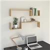 FIRBNUS Mensole Da Muro Design 100x15x20 cm Mensole Cameretta Cubi Da Parete Libreria Scaffale Mensole Angolari Per Muro Libreria Verticale Rovere Sonoma