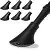 GZYULAN 6 Pezzi Puntale per Bastone,Gommini Bastoncini Trekking,Gommini per Bastoni Trekking,per Alpinismo,Escursionismo,Viaggi,Campeggio,Diametro 11mm(Nero)
