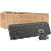 Logitech Signature Slim MK950 for Business, kit tastiera e mouse wireless, digitazione discreta, ricevitore sicuro, certificazione globale, Windows/Mac/Chrome/Linux, Layout ITA QWERTY, Grafite