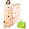 Global Tronics Coperta Burrito Tortilla 150cm Doppia Faccia, Gigante Rotonda Piadina Novità Taco Asciugamano Peluche Morbido Accogliente in Flanella Cibo Realistico Plaid Regali Creativi per Famiglia
