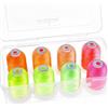 New brothread - 15 Opzioni - 8 Bobine a scatto da 1000m ogni Poliestere Filo di Ricamo Macchina con scatola di plastica di stoccaggio per Ricamo e Quilting - Neon Colour