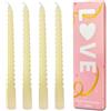 Topsics Avorio candele coniche a spirale, Set di 4 Candele Affusolate Avorio, alte 25,4 cm, candele decorazione per la casa, casa, feste, cene