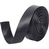GORGECRAFT Cinghie in Finta Pelle Nera 5mx25mmx1mm Nastro di Rifinitura in Pelle Strisce di Pelle Pieghevoli Texture in Pelle di Agnello PU Similpelle Cordino Piatto in Pelle per Fai da Te Cucito