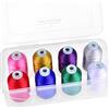 New brothread - 15 Opzioni - 8 Bobine a scatto da 1000m ogni Poliestere Filo di Ricamo Macchina con scatola di plastica di stoccaggio per Ricamo e Quilting - Christmas Colour
