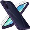 iVoler Cover Opaca per Samsung Galaxy A16 4G / A16 5G con 2 Pezzi Vetro Temperato, [Antiurto di Grado Militare] [Protezione Della Fotocamera] Custodia Traslucida Sottile Anti-Impronte Case, Viola