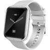 AIYAAIYA Smartwatch Donna, 1.75 AMOLED Orologio Fitness con Chiamate, 130+ Sportive Smart Watch con Cronometro/Contapassi, IP68 Impermeabile Fitness Tracker per IOS/Android (Grigio Banda)