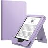 MoKo Custodia per Nuovo Kindle da 6 (11a Generazione, Uscita 2024/2022)/(10a/8a Generazione, 2019/2016), Cover a Conchiglia in PU Iltraleggera con Funzione Auto Wake/Sleep per Kindle 2024, Taro Viola