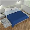 Leonardo home - Copriletto matrimoniale primavera-estate tinta unita double face 100% poliestere e 100% MADE IN ITALY.