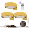 Generico 3 Pacchi Luci da parete a batteria, Faretto per Quadri LED, Luci Magnetiche Senza Fili, 24 Colori Dimmeble Lampada di Artistica con Telecomando e Timer, Lampada da Muro per Lettura, a Disco