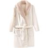 Generic Accappatoio per bambini e bambine in flanella accappatoio invernale da notte vestaglia ragazza vestiti 11-12 anni pigiama pantaloni per bambini, Beige, 8-9 Years