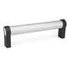 Ganter Normelemente Ganter manici tubolari Norma Elementi GN -, argento, GN 333.1-28-300-A-EL